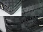 Louis Vuitton LV Trocadero Messenger PM Damier Graphite Shoulder Bag Black Gray — view 7