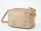 Fendi Suede Leather Shoulder Bag Pochette Pink — view 2