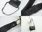 Gucci Vintage Gucci Horsebit Interlocking G Shoulder Bag Leather Black — view 6