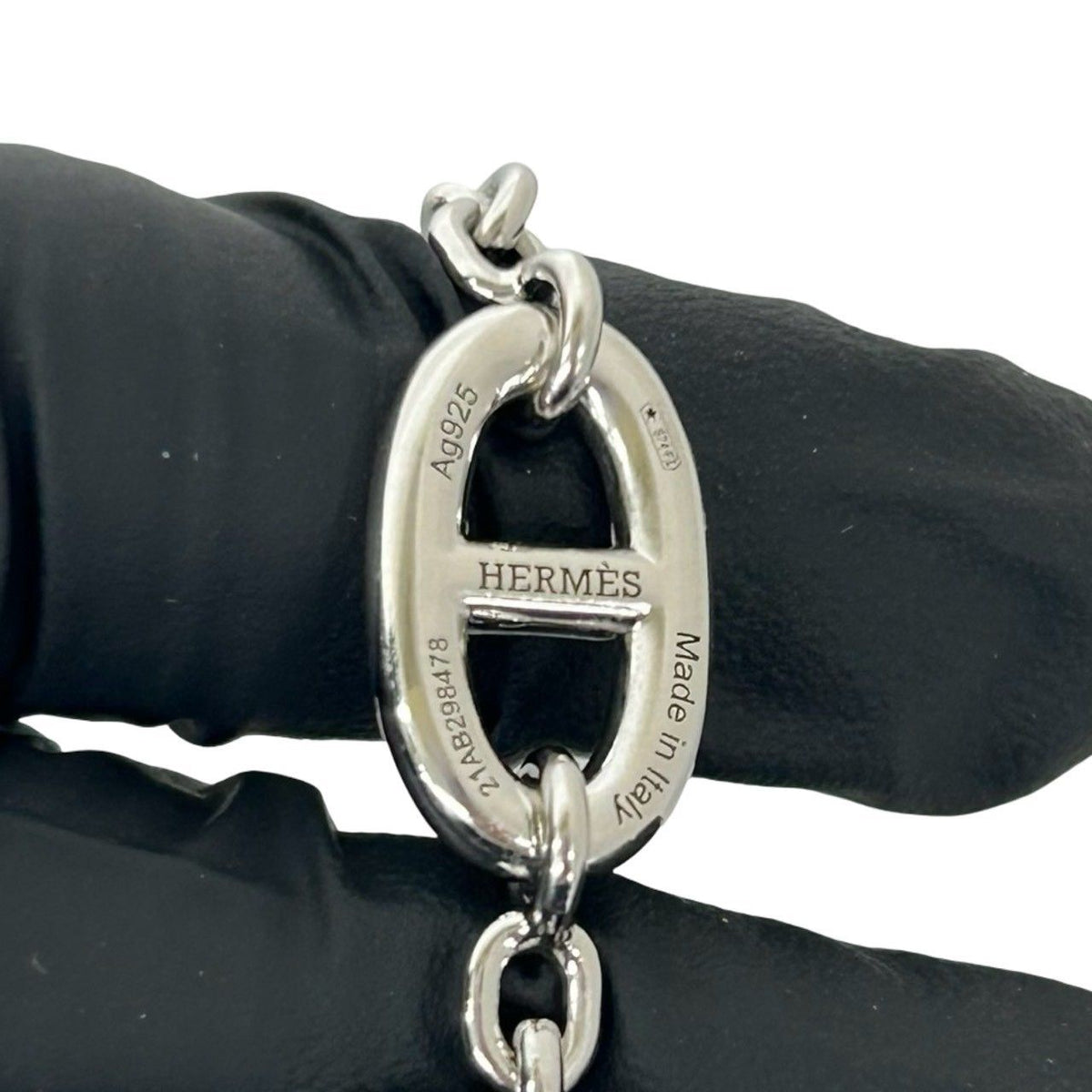 Hermes Farandole Necklace 925 Sterling Silver Long Chain — view 3