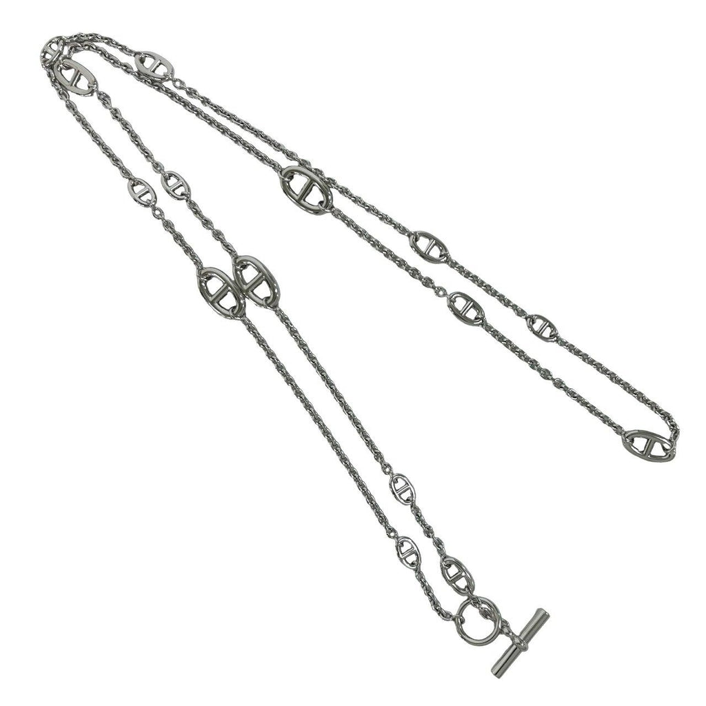 Hermes Farandole Necklace 925 Sterling Silver Long Chain — view 6