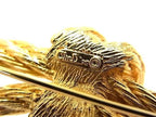 Dior Brooch Gold Metal Rhinestone Rope Motif — view 4