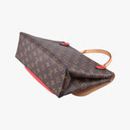Louis Vuitton Marignan Monogram Brown Coquelicot Canvas Calfskin — view 6
