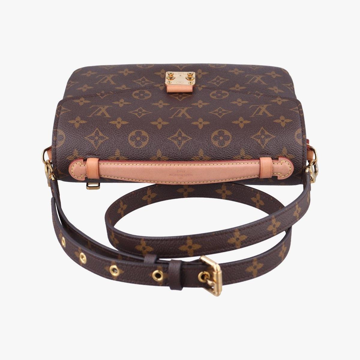 Louis Vuitton Pochette Metis MM Monogram Brown Canvas Handbag — view 8