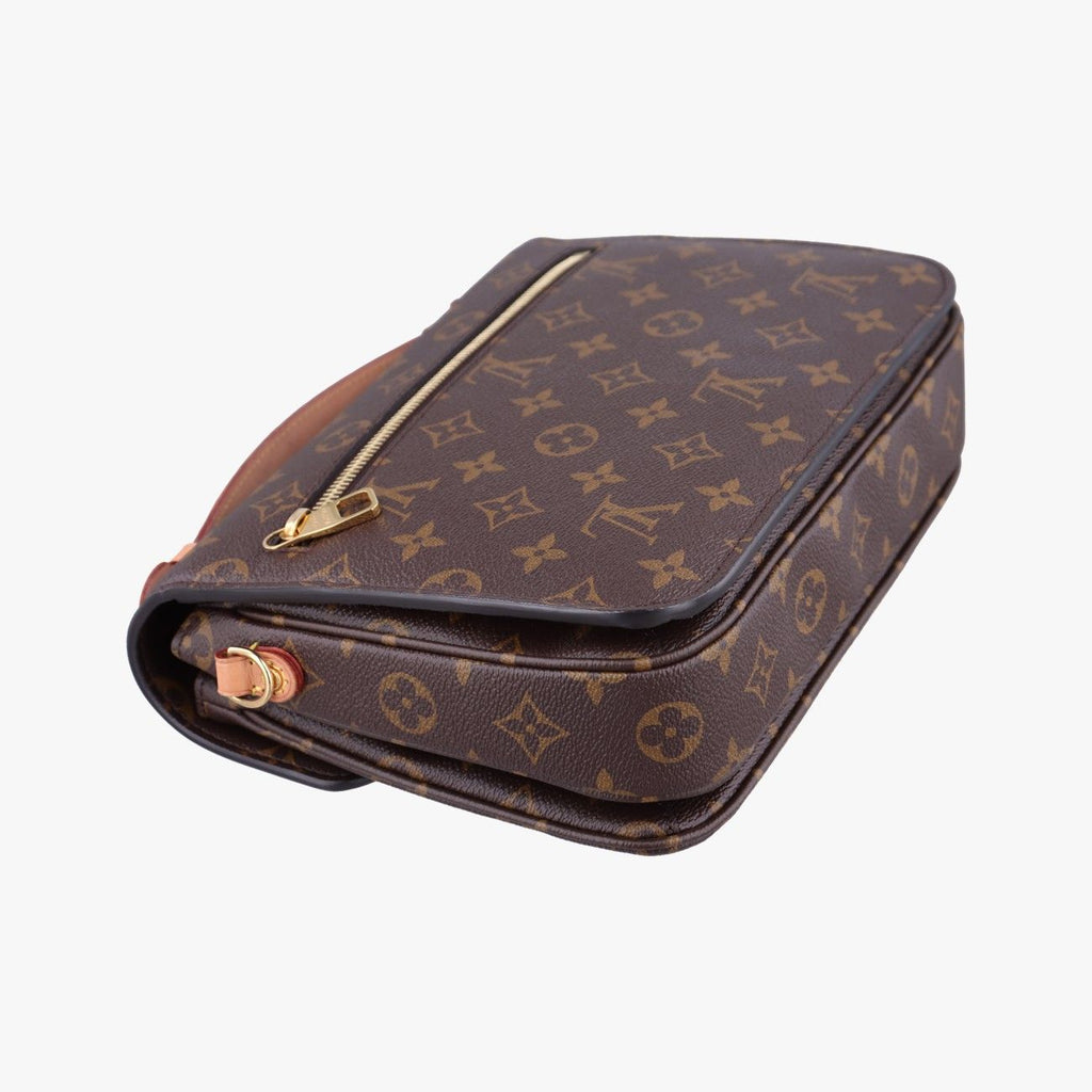 Louis Vuitton Pochette Metis MM Monogram Brown Canvas Handbag — view 7