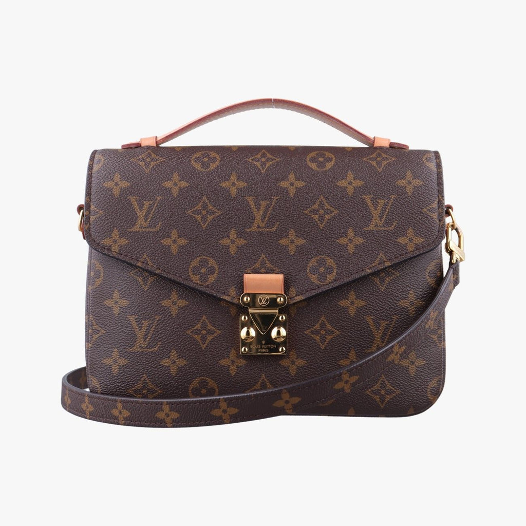 Louis Vuitton Pochette Metis MM Monogram Brown Canvas Handbag