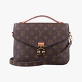 Louis Vuitton Pochette Metis MM Monogram Brown Canvas Handbag