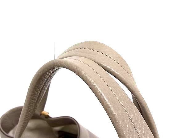 Gucci Tote Bag Interlocking G Greige Leather Gold — view 2