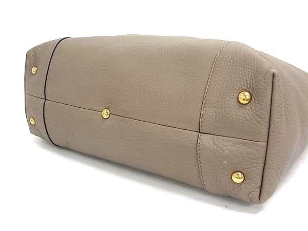 Gucci Tote Bag Interlocking G Greige Leather Gold — view 4