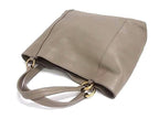 Gucci Tote Bag Interlocking G Greige Leather Gold — view 3