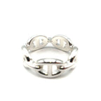 Hermes Chaine D'ancre Enchainee Ring PM Small Silver — view 7