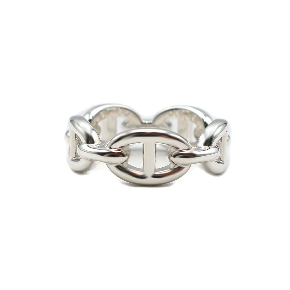 Hermes Chaine D'ancre Enchainee Ring PM Small Silver
