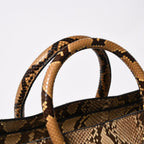 Celine Luggage Handbag Beige Brown Dark Gold — view 6