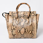 Celine Luggage Handbag Beige Brown Dark Gold — view 2