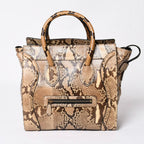 Celine Luggage Handbag Beige Brown Dark Gold