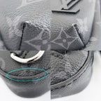Louis Vuitton Avenue Sling Bag Monogram Eclipse Leather Black Silver — view 5