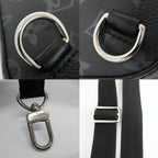 Louis Vuitton Avenue Sling Bag Monogram Eclipse Leather Black Silver — view 8