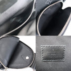 Louis Vuitton Avenue Sling Bag Monogram Eclipse Leather Black Silver — view 7