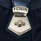 Fendi Zucca Tote Bag Canvas Leather Black — view 7