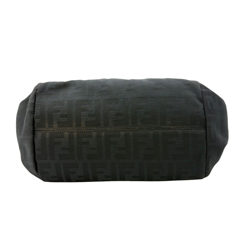 Fendi Zucca Tote Bag Canvas Leather Black — view 3