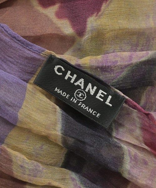 Chanel Shawl Scarf Purple — view 4