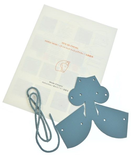 Hermes Charm Keychain Blue
