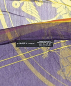 Hermes Bandana Scarf Purple — view 4