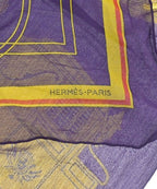 Hermes Bandana Scarf Purple — view 5