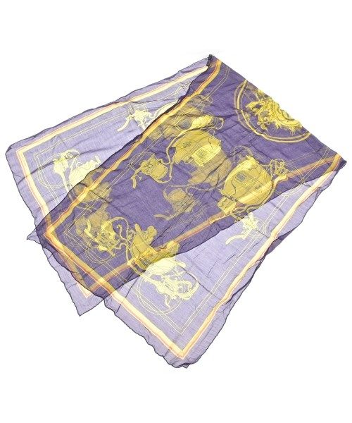 Hermes Bandana Scarf Purple — view 2