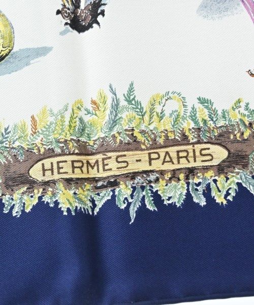Hermes Bandana Scarf Navy — view 2