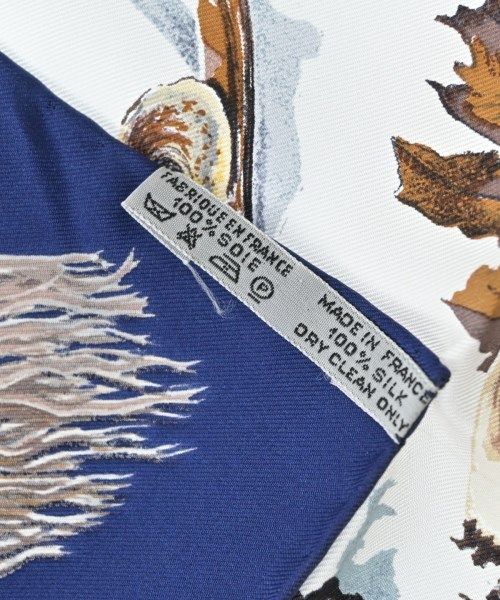 Hermes Bandana Scarf Navy — view 5