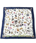 Hermes Bandana Scarf Navy