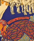 Hermes Bandana Scarf Navy — view 3