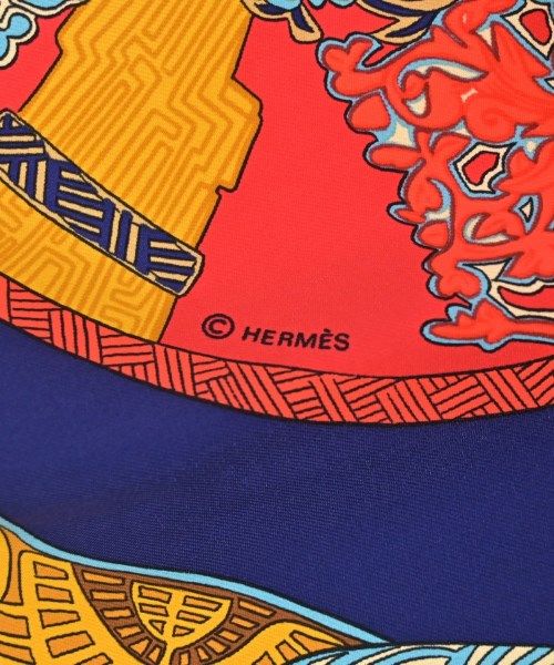 Hermes Bandana Scarf Navy — view 5