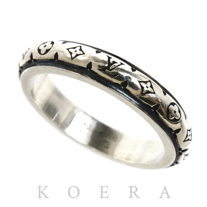 Louis Vuitton 925 Sterling Silver Ring LV Bamboo