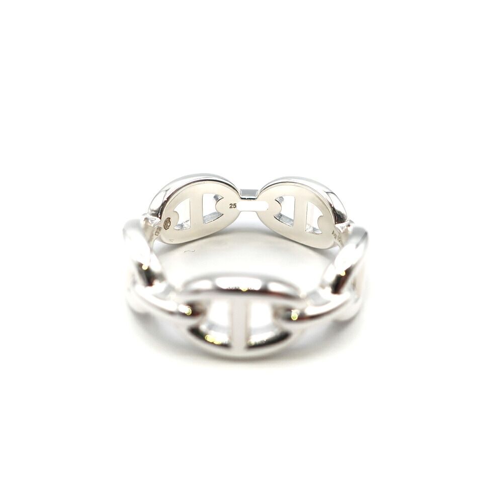 Hermes Chaine D'ancre Enchainee Ring PM Small Silver — view 6