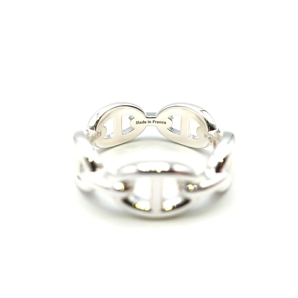 Hermes Chaine D'ancre Enchainee Ring PM Small Silver — view 4