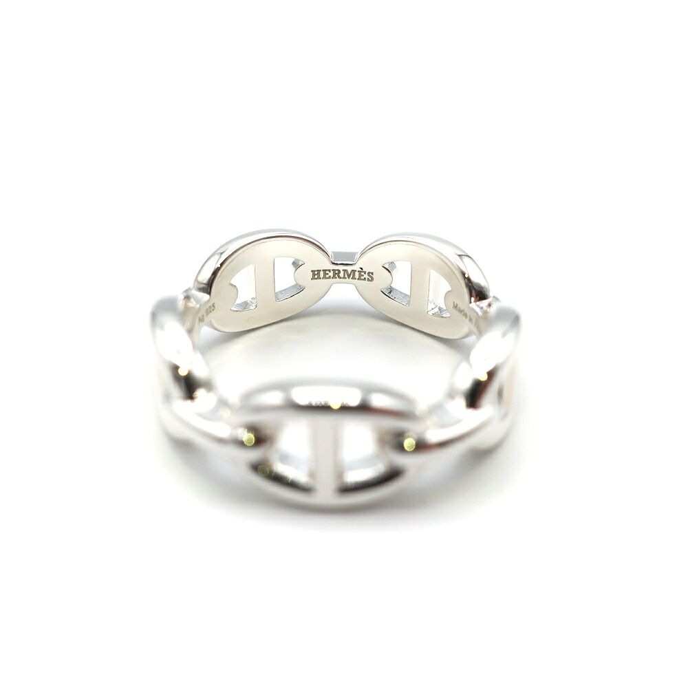 Hermes Chaine D'ancre Enchainee Ring PM Small Silver — view 3