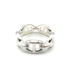 Hermes Chaine D'ancre Enchainee Ring PM Small Silver — view 3