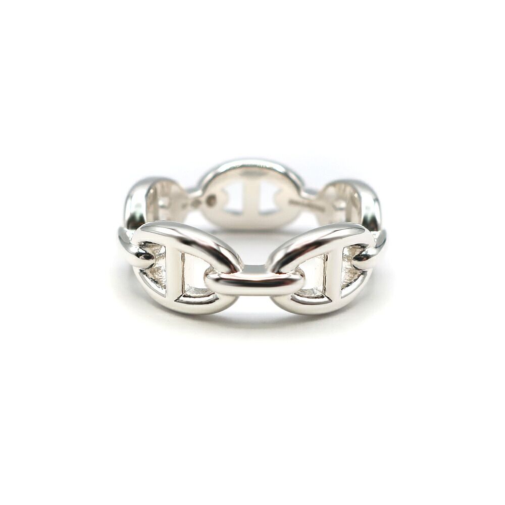 Hermes Chaine D'ancre Enchainee Ring PM Small Silver — view 2