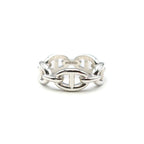 Hermes Chaine D'ancre Enchainee Ring PM Small Silver
