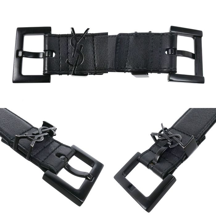 Saint Laurent Cassandra Belt Black — view 7