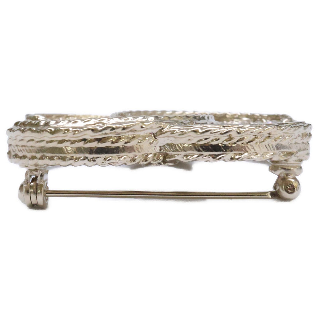 Chanel CC Logo Rhinestone Brooch — view 5