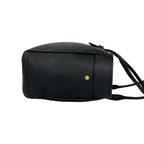 Loewe Vintage Heritage Logo Stamp Leather Tote Bag Black — view 6