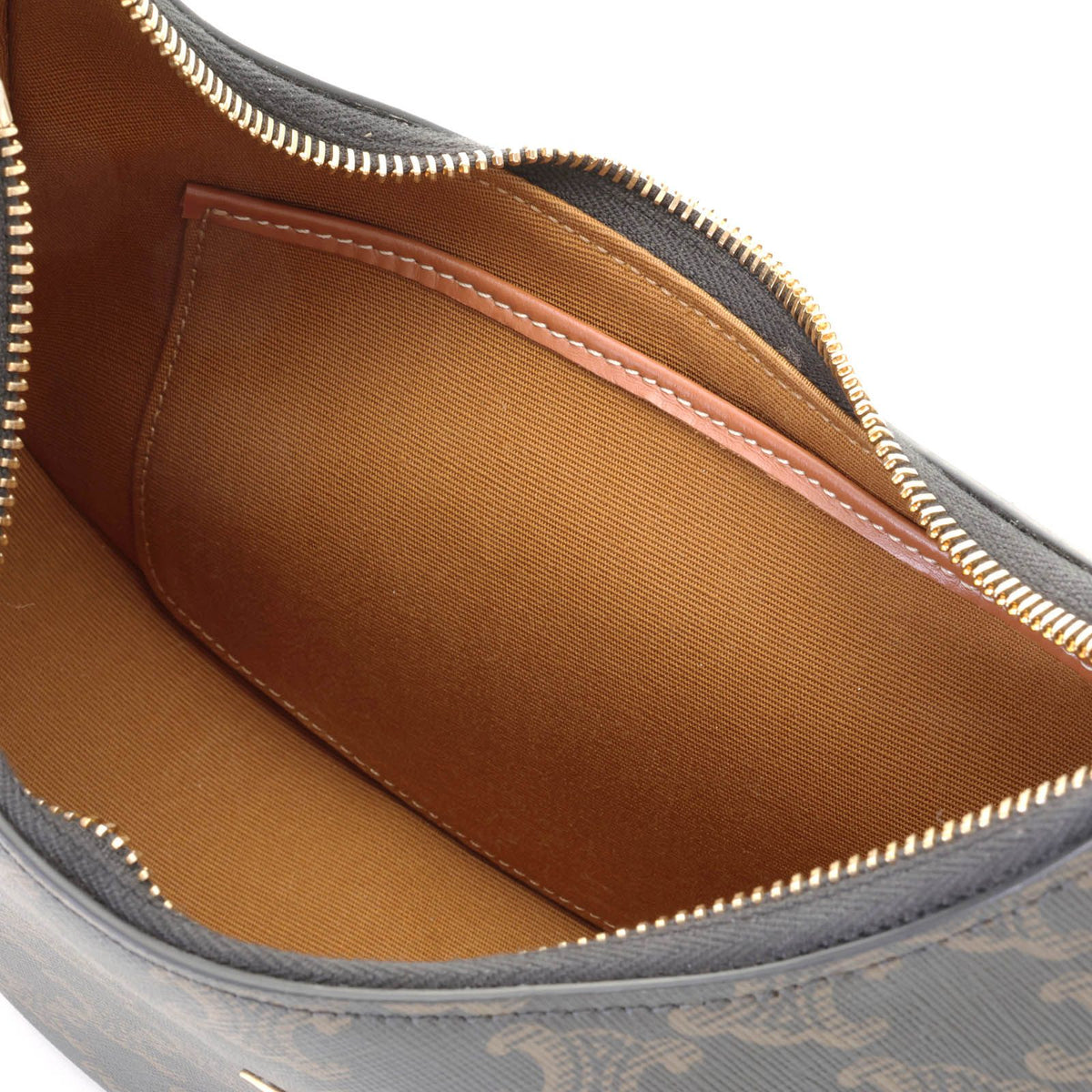 Celine Medium Ava Triomphe Bag Tan Calfskin Shoulder — view 6