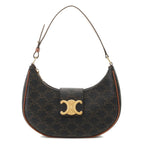Celine Medium Ava Triomphe Bag Tan Calfskin Shoulder