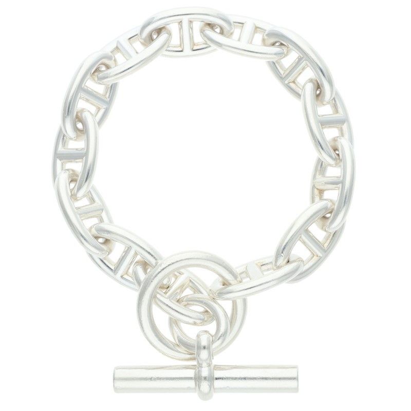 Hermes Chaine D'ancre GM Silver Bracelet