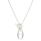 Hermes Chaine D'ancre Amulette Silver Necklace