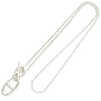 Hermes Chaine D'ancre Amulette Silver Necklace — view 2