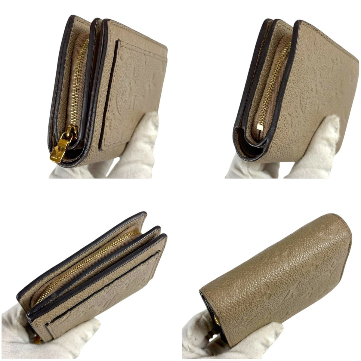 Louis Vuitton Clea Wallet Monogram Empreinte Portefeuille Clair Bifold — view 6
